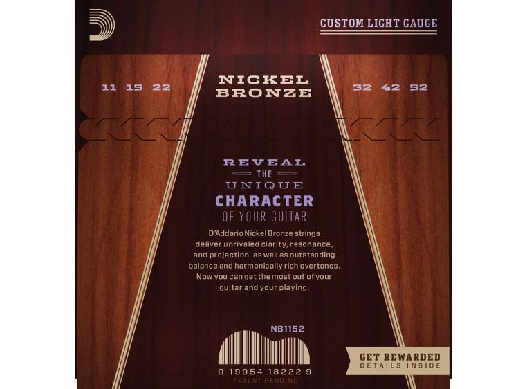 D'addario NB1152 Nickel Bronze Akk. Strenger 